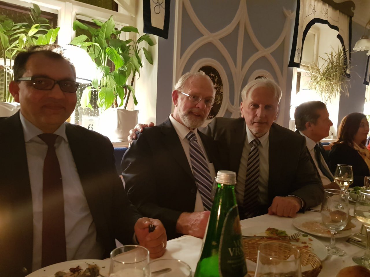 International Partners at a Working Dinner