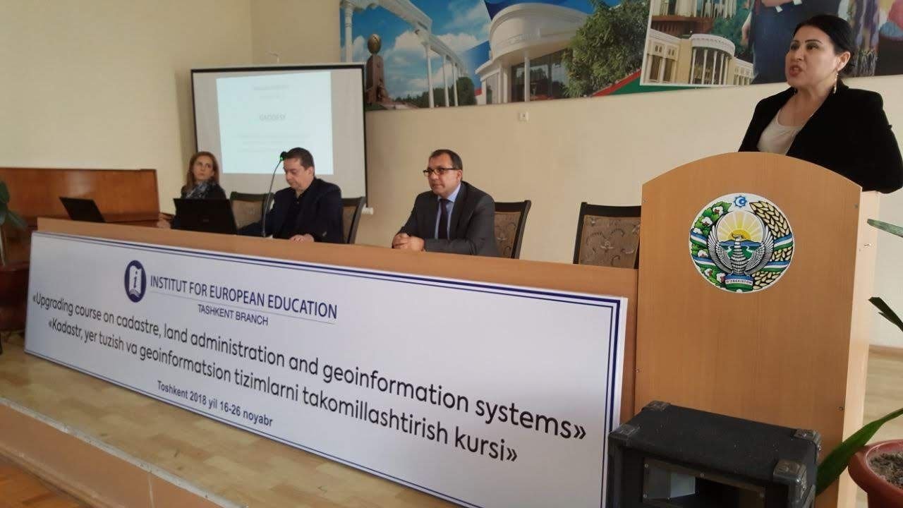 Opening of the Land Administration and Geoinformation Course in Tashkent, Uzbekistan