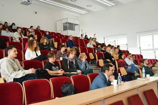 Lecture hall at the International European University in Poznan