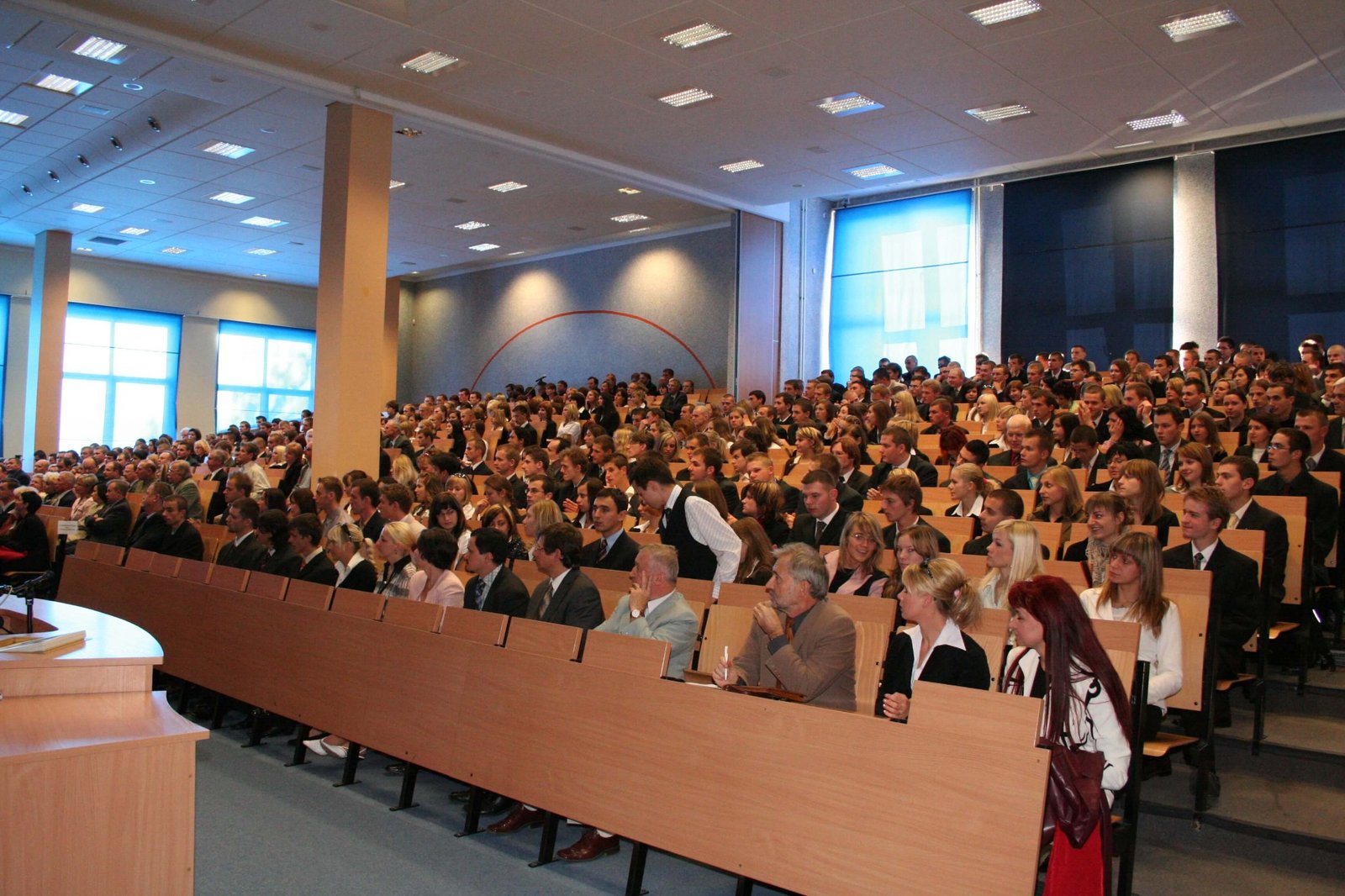 Lecture hall at the University College of Enterprise and Administration in Lublin